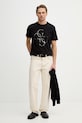 Guess t-shirt bawełniany M6RI03.I3Z14 czarny SS26