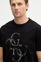 Guess t-shirt bawełniany czarny M6RI03.I3Z14