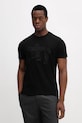 Bavlněné tričko Guess nášivka černá M6RI04.I3Z14