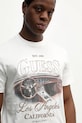 Хлопковая футболка Guess бежевый M6RI13.K8FQ4