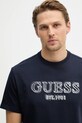 Guess t-shirt bawełniany granatowy M6RI22.K8FQ4