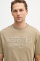 Guess t-shirt bawełniany zielony M6RI22.K8FQ4