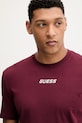 Guess t-shirt bawełniany COCHISE bordowy Z6RI00.I3Z14