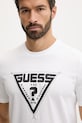 Guess t-shirt bawełniany LUTA biały Z6RI03.I3Z14