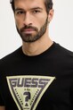 Guess t-shirt bawełniany LUTA czarny Z6RI03.I3Z14