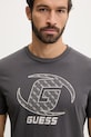 Guess t-shirt bawełniany KELE szary Z6RI06.I3Z14