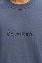Βαμβακερό μπλουζάκι Calvin Klein LV040HM228 σκούρο μπλε
