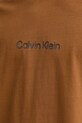 Calvin Klein t-shirt bawełniany LV040HM228 brązowy