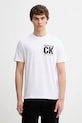 Calvin Klein t-shirt bawełniany nadruk biały LV04RE819G