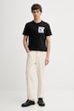 Calvin Klein t-shirt bawełniany LV04RE819G czarny SS26