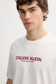 Calvin Klein t-shirt bawełniany beżowy LV04RE820G