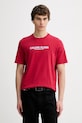 Calvin Klein t-shirt bawełniany nadruk czerwony LV04RE820G