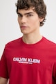 Calvin Klein t-shirt bawełniany czerwony LV04RE820G
