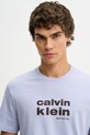 Calvin Klein t-shirt bawełniany niebieski LV04RE821G