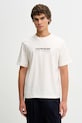 Calvin Klein t-shirt bawełniany regular beżowy LV04RE833G