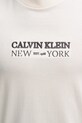 Calvin Klein t-shirt bawełniany LV04RE833G beżowy