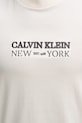 Calvin Klein t-shirt bawełniany LV04RE833G beżowy