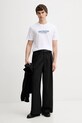 Calvin Klein t-shirt bawełniany LV04RE834G biały SS26
