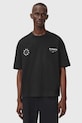 AllSaints t-shirt bawełniany nadruk czarny M042PD