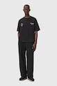 AllSaints t-shirt bawełniany M042PD czarny