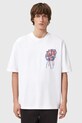 AllSaints t-shirt bawełniany M035PD biały SS26