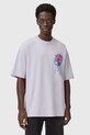 AllSaints t-shirt bawełniany M035PD fioletowy SS26