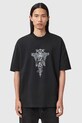 AllSaints t-shirt bawełniany nadruk czarny M030PD