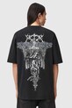 AllSaints t-shirt bawełniany M030PD czarny SS26