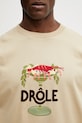 Drôle de Monsieur t-shirt bawełniany Lobster Cup beżowy J.TS289.CO248.BG