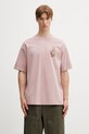 Odzież Drôle de Monsieur Vase Havana t-shirt bawełniany męski K.TS308.CO002.OPI różowy