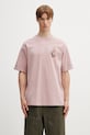 Odzież Drôle de Monsieur Vase Havana t-shirt bawełniany męski K.TS308.CO002.OPI różowy