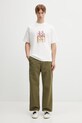 Drôle de Monsieur Drôle Café t-shirt męski bawełniany K.TS307.CO002.OW biały