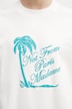 Drôle de Monsieur tričko pánské bavlněné Slogan Palmiers bílá K.TS297.CO002.OW