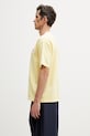 Drôle de Monsieur D Hibiscus Broddée t-shirt Men's cotton K.TS316.CO248.LYL yellow SS26