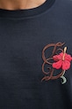 Drôle de Monsieur D Hibiscus Broddée t-shirt męski bawełniany K.TS316.CO248.NY granatowy