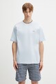 Drôle de Monsieur Drôle Belissima t-shirt basic męski bawełniany niebieski K.TS318.CO248.LBE