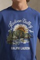 Ρούχα Βαμβακερό μπλουζάκι Polo Ralph Lauren 710P04881 μπλε