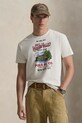 Polo Ralph Lauren t-shirt bawełniany nadruk beżowy 710P04979