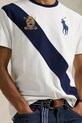 Βαμβακερό μπλουζάκι Polo Ralph Lauren λευκό 710981767