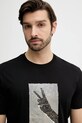 Хлопковая футболка Armani Exchange чёрный XM002229.AF12308