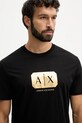 Armani Exchange t-shirt bawełniany czarny XM002826.AF12308