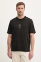 Armani Exchange t-shirt bawełniany wzorzyste czarny XM001791.AF10356