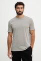Armani Exchange t-shirt bawełniany wzorzyste beżowy XM001798.AF10356