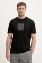 Armani Exchange t-shirt bawełniany regular czarny XM002213.AF10356