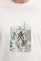 Armani Exchange t-shirt bawełniany XM002214.AF10356 beżowy