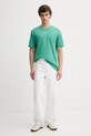Marc O'Polo t-shirt bawełniany 620201251382 zielony SS26