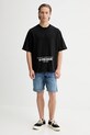 Bavlněné tričko G-Star D27985.D709 černá SS26