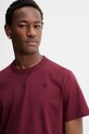 G-Star t-shirt bawełniany Nifous bordowy D24449.336.4608