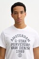 G-Star t-shirt bawełniany biały D26856.C372