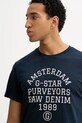 G-Star t-shirt bawełniany granatowy D26856.C372
